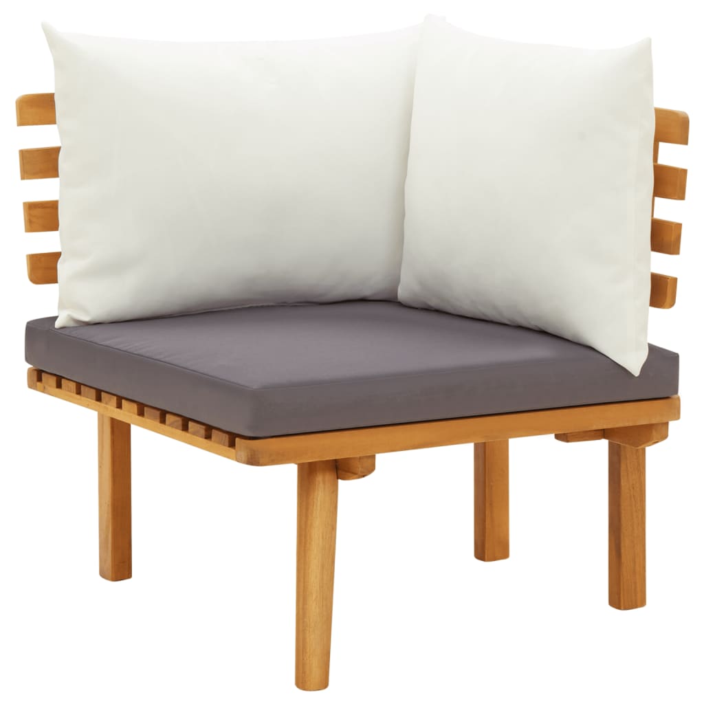vidaXL 12 Piece Patio Lounge Set with Cushions Solid Acacia Wood-4