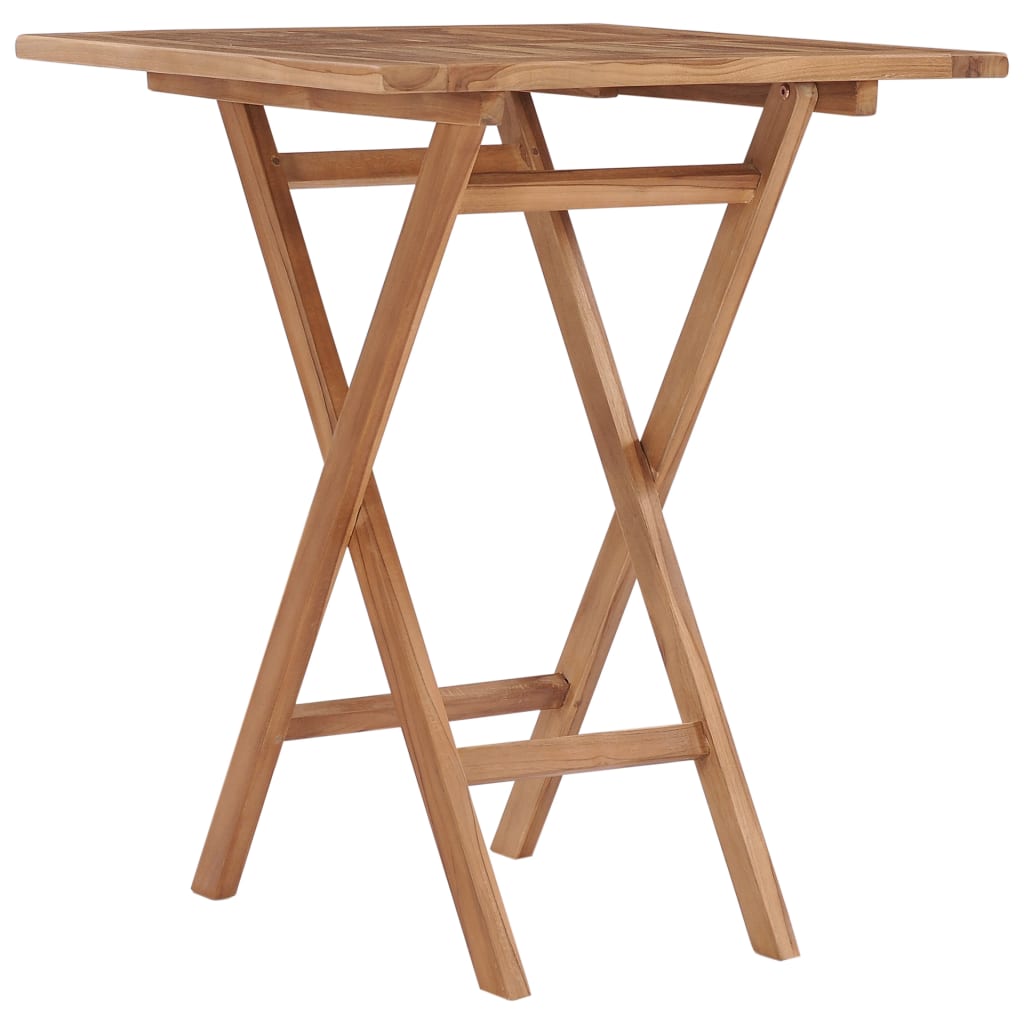 vidaXL 3 Piece Patio Dining Set Solid Wood Teak-4
